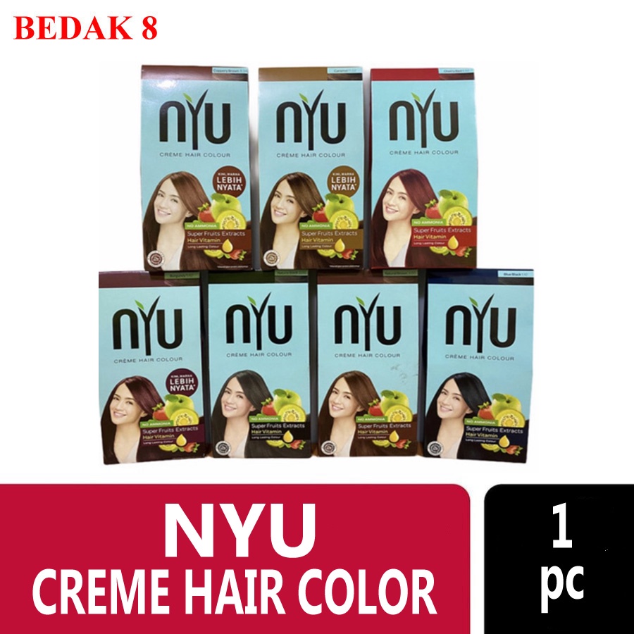 NYU Creme Hair Color/ Cat Rambut/ Semir Rambut Nyu