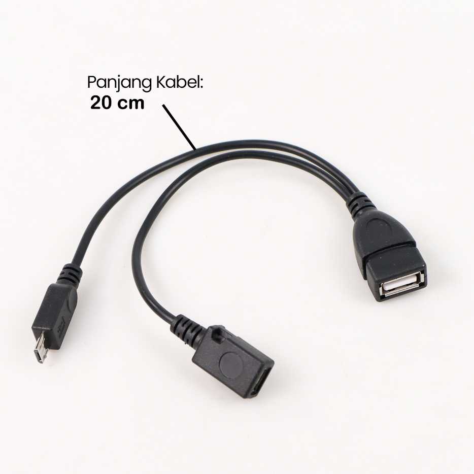 Kabel OTG Micro USB to USB Female and Micro USB Female A UOY 02