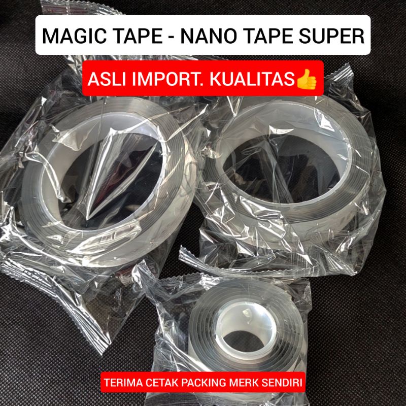 

Double Tape Nano / Double Tape Bening Selotip Isolasi