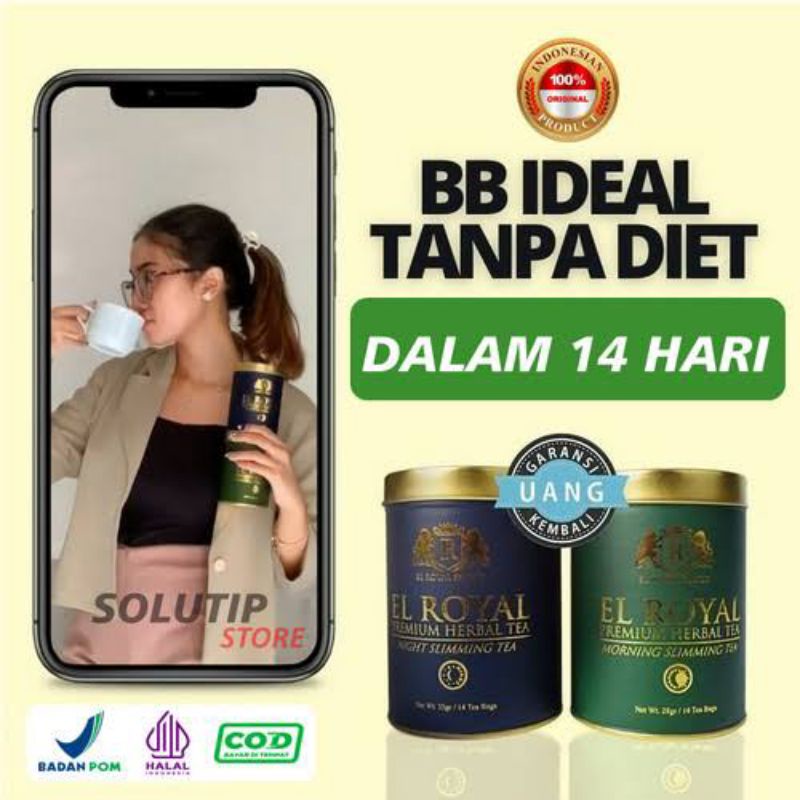 

1 Paket El Royal Premium Herbal Tea - Teh Herbal Untuk Kesehatan Melancarkan Pencernaan