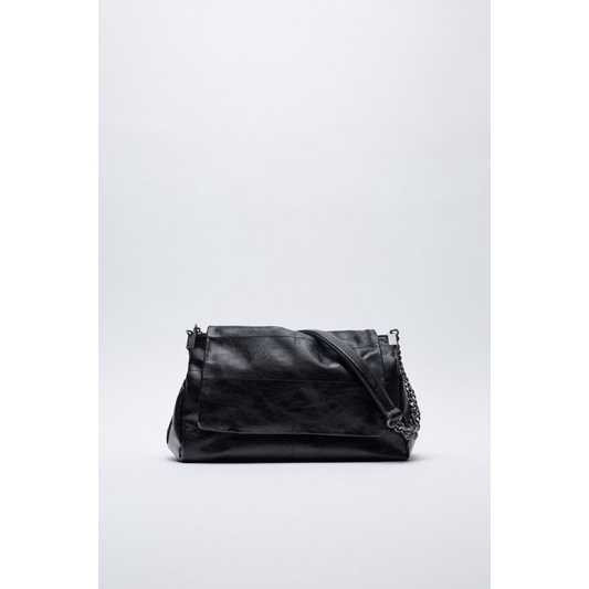 ZARA Rocker Shoulder Bag With Flap