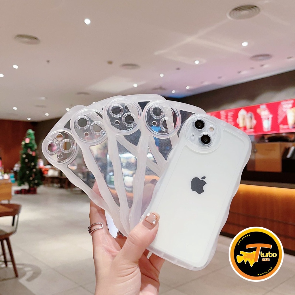 SOFTCASE SOFT SILIKON WAVE GELOMBANG CLEAR CASE BENING OPPO A3S A1K A5S A7 A12 F9 A11K A15 A15S A35 