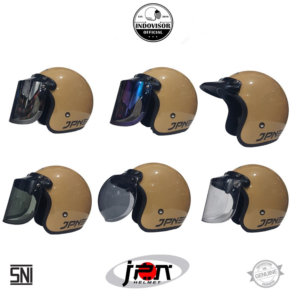 Helm JPN Warna Capucino Glossy