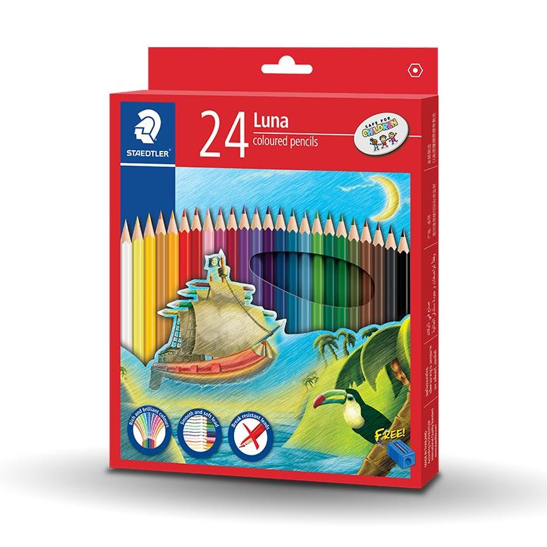 

STAEDTLER LUNA PERMANENT COLOURED PENCIL 136 C24TH - ISI 24 PCS TERLARISS...,,,,,