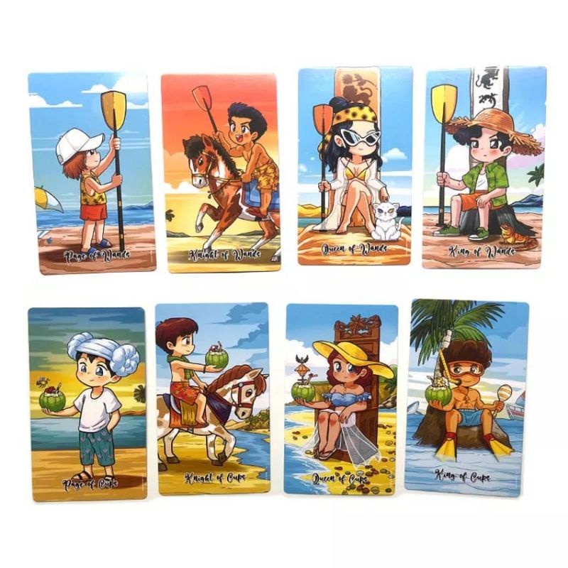 Summer Holiday Tarot 12x7cm include guide paper
