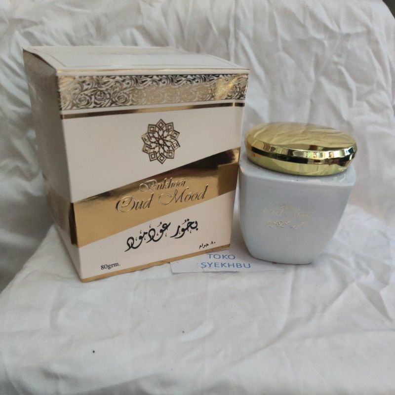 BUKHOOR OUD MOOD ASLI SAUDI ISI 80GRM BUHUR BAKHOOR SAUDI ASLI