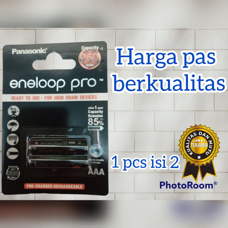 baterai enelop pro black 2500mah AAA_batrai cas 2500mah 1 pcs isi 2