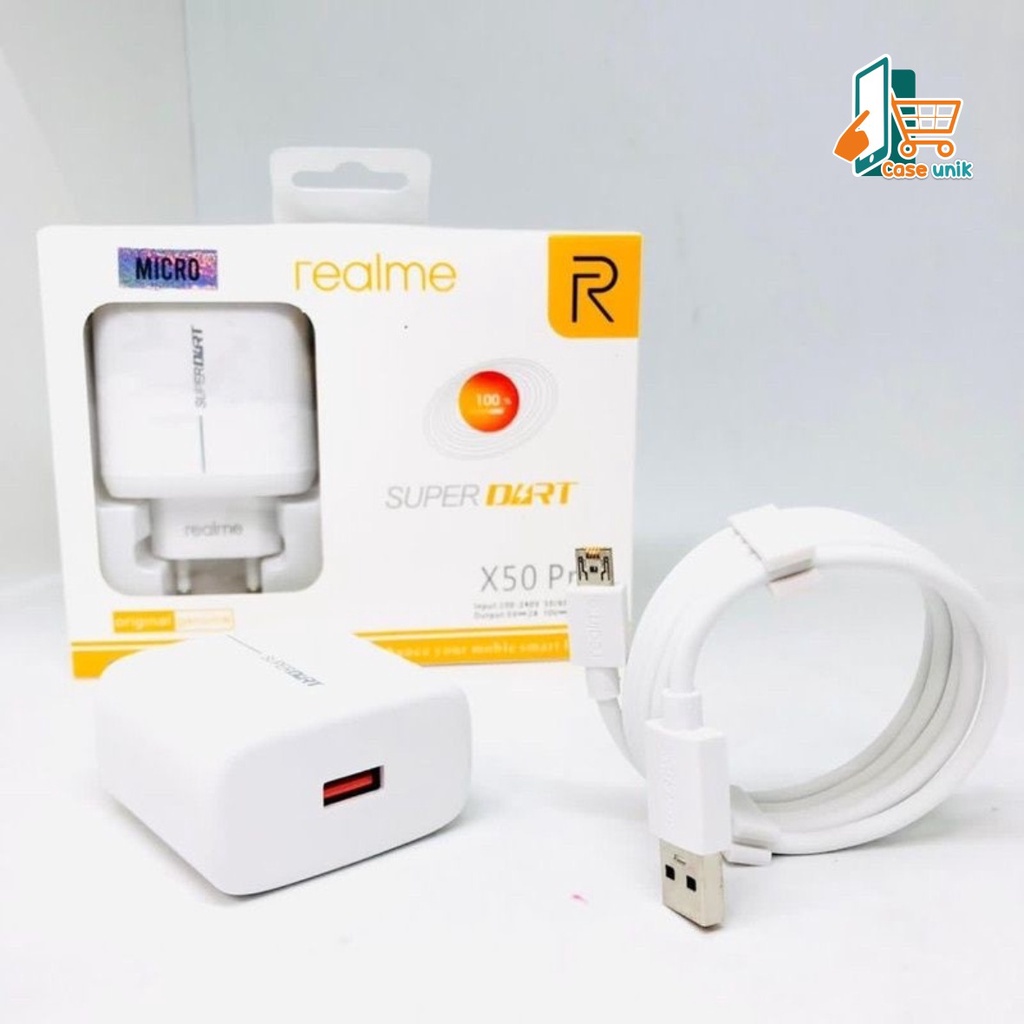 Charger Cashan tc Original  realme 65wat micro usb Fast Charging super vooc CS5083