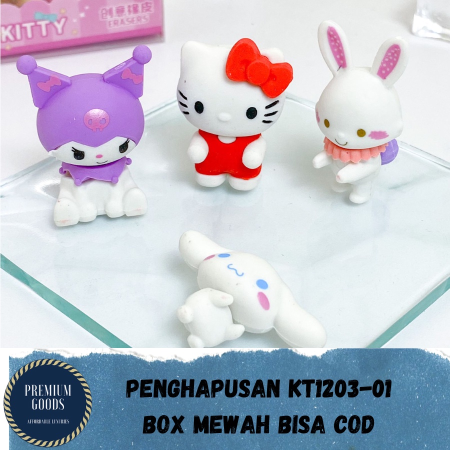 

PENGHAPUS KARET / SETIP / HAPUSAN 3D RUBBER ERASER KT1203-01 BOX MIKA PITA CUTE IMPORT