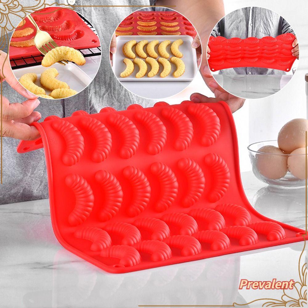 Preva 30rongga 3D Croissant DIY Craft Soap Mould Alat Dekorasi Kue Cetakan Mousse