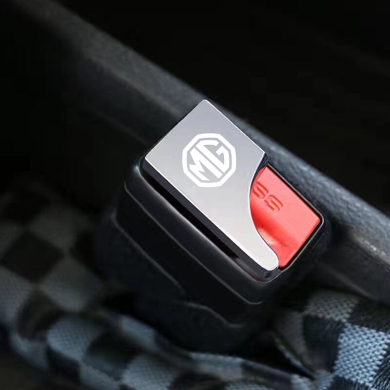 Untuk mg zs hs gs mg 5mg 6 1PC Pengaman Mobil Tersembunyi Sabuk Pengaman Gesper Klip Aksesoris Mobil