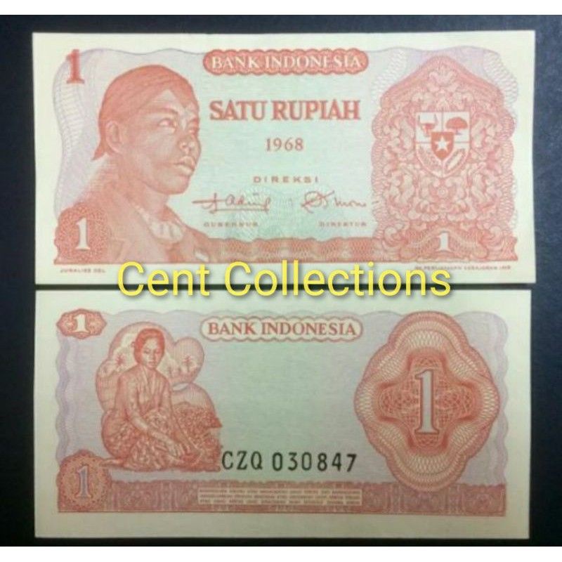 Uang Kuno 1 Rupiah Seri Sudirman Tahun 1968