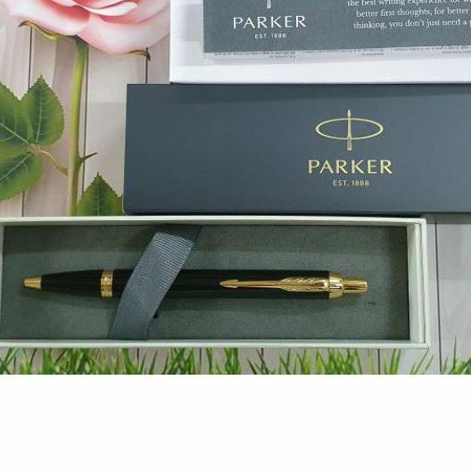 

(U(33➸) Pulpen Parker Original IM New Lq Black GT Gratis grafir Nama Atau Logo bukan Montblanc Dupont super keren