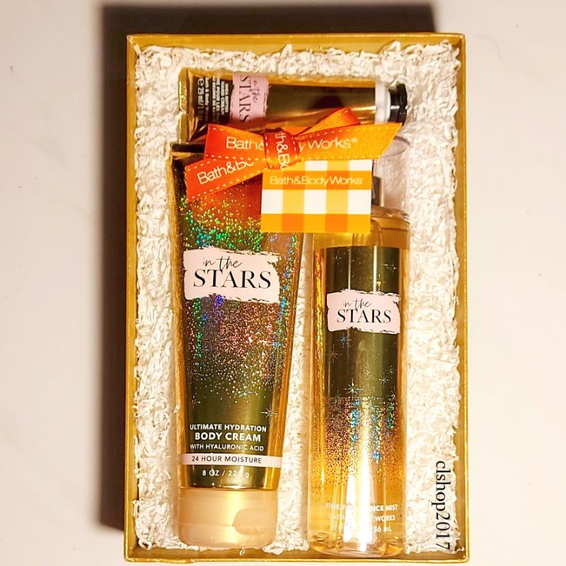 BBW IN THE STARS GIFT SET BATH &amp; BODY WORKS PAKET VALENTINE'S DAY