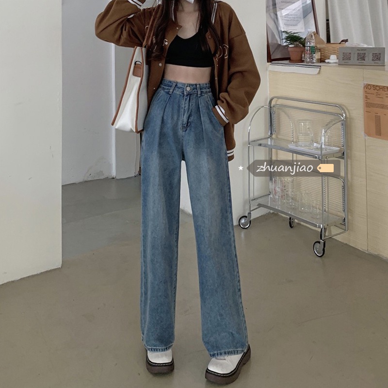 Kulot Jeans Wanita Import / Celana Highwaist Jeans Wanita Fashion Korean