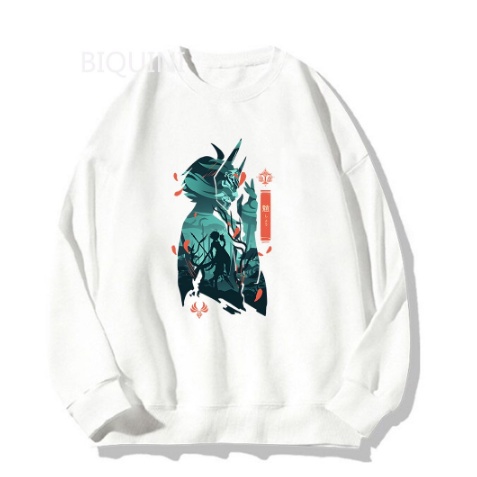 Jaket Sweater Xiao Anime Hoodie Genshin Impact Hodie Estetik