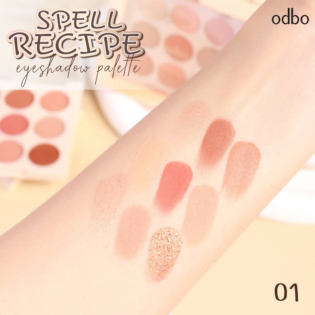 [TERMURAH] ODBO Spell Recipe Eye Color Palette | Eyeshadow Shimmer OD2005 | Browit.id