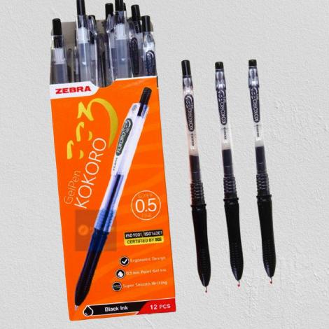 

PULPEN GELL ZEBRA KOKORO 0.5 HITAM / MIXED BODY WARNA ORIGINAL PROMO