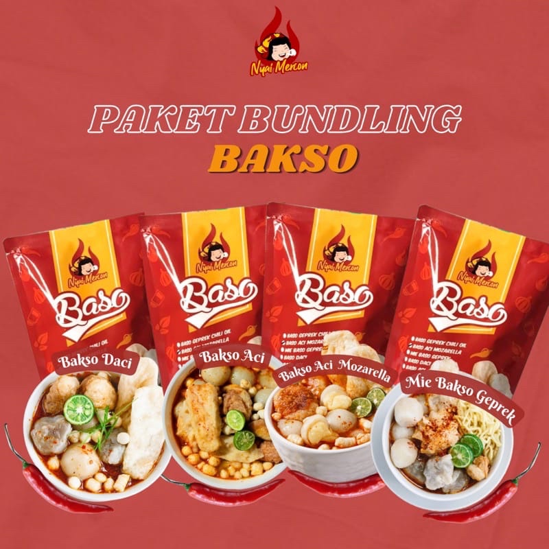 

PAKET BUNDLING BASO ACI BASO DACI MIE BAKSO ACI MOZZA NYAI MERCOONN