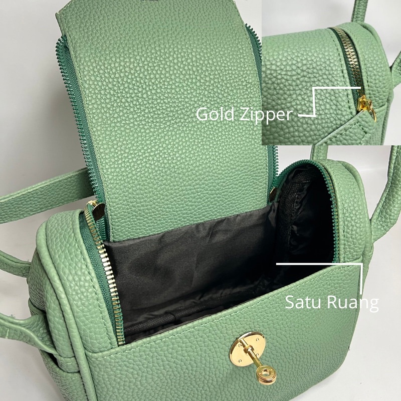 Tas Selempang Wanita Papirut Party Sling Bag Tali Panjang Kulit Jeruk Sintetis Bisa Cod