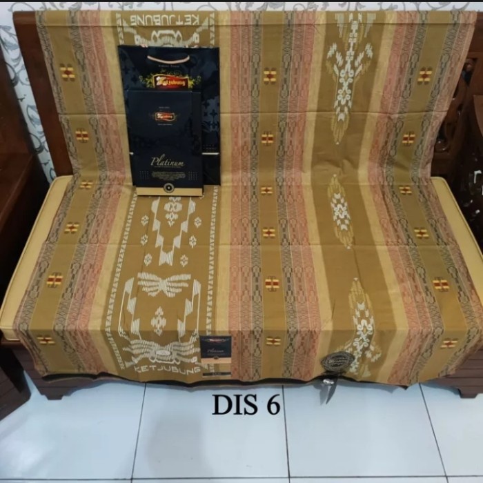 {FamilyStore} SARUNG KETJUBUNG PLATINUM MOTIF DIS GOLD - DIS 6 Murah