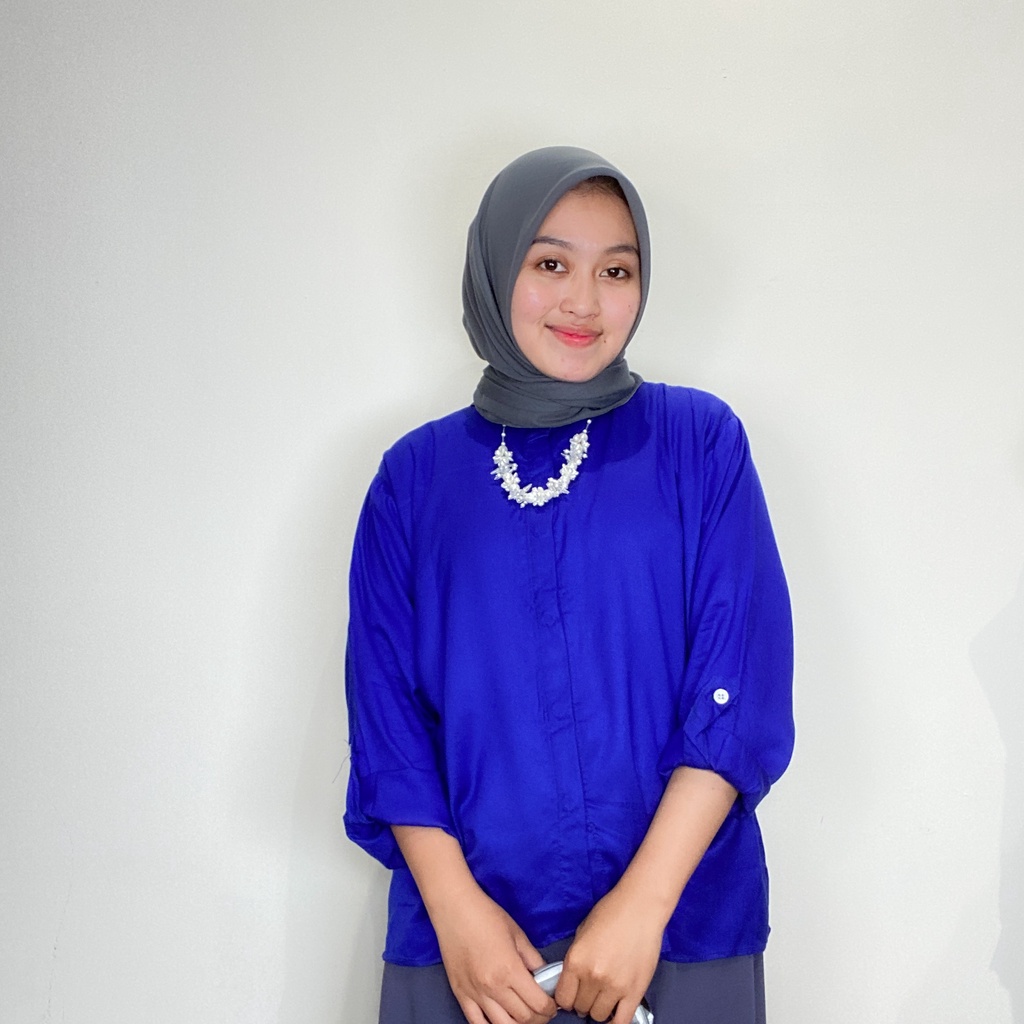 ATASAN KEMEJA WANITA BAHAN RAYON TWILL - SELLA TOP