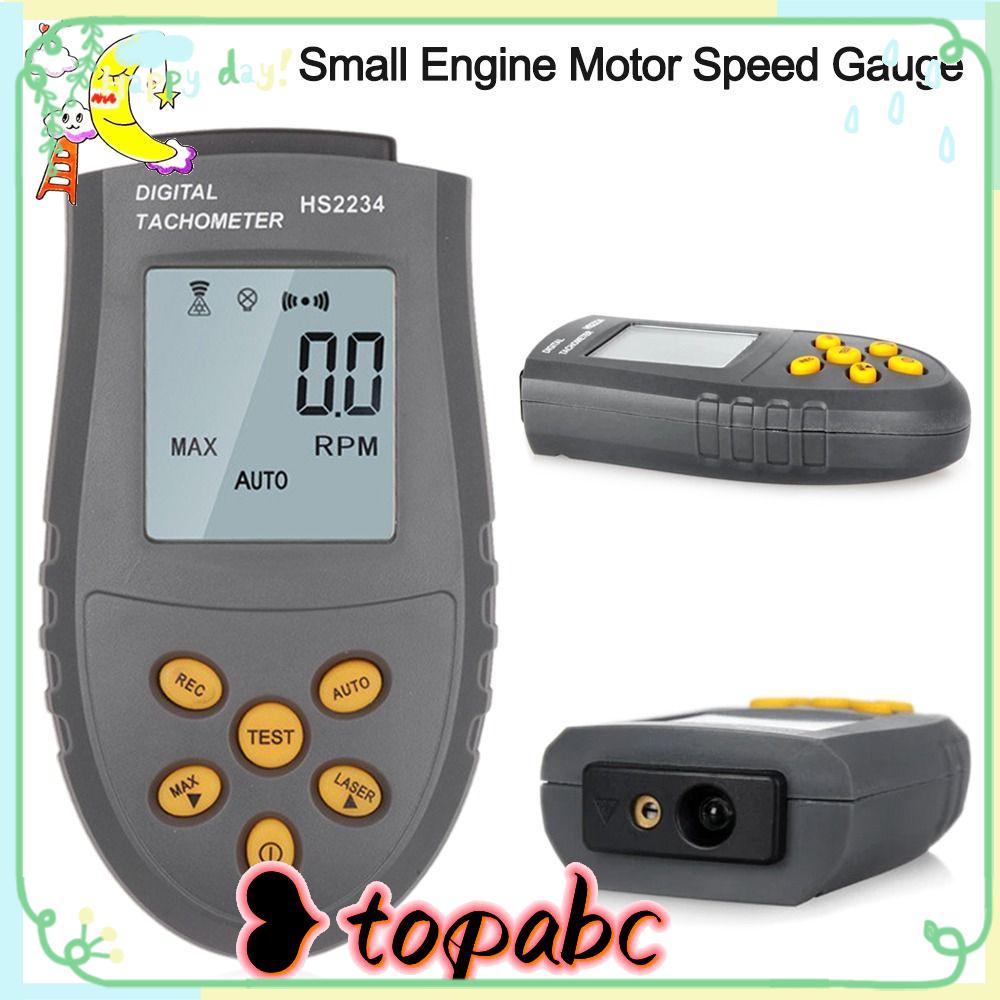 Top Digital Laser Tachometer HS2234 Presisi Tinggi LCD Kecil Mesin Pengukur Kecepatan Motor