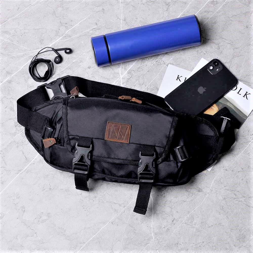 Tas Selempang Slingbag Waistbag Pria &amp; Wanita Tas Pinggang