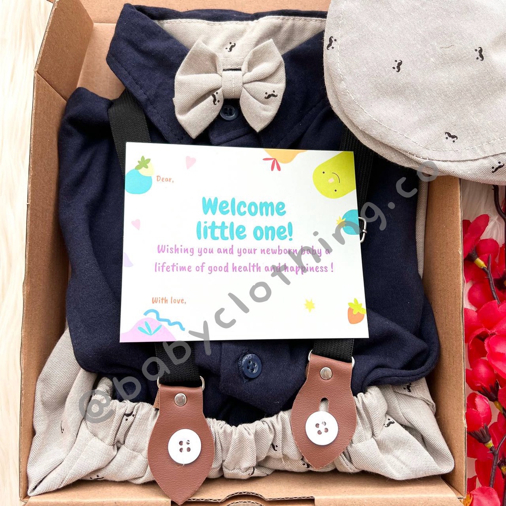 HAMPERS Baju setelan jumper celana dasi pergi jalan lucu bestseller fashion anak bayi cowok laki murah -abaw