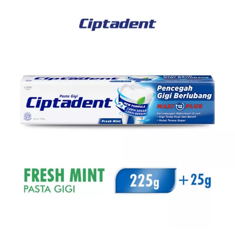CIPTADENT Maxi 12 Plus Jumbo 225g + 25g