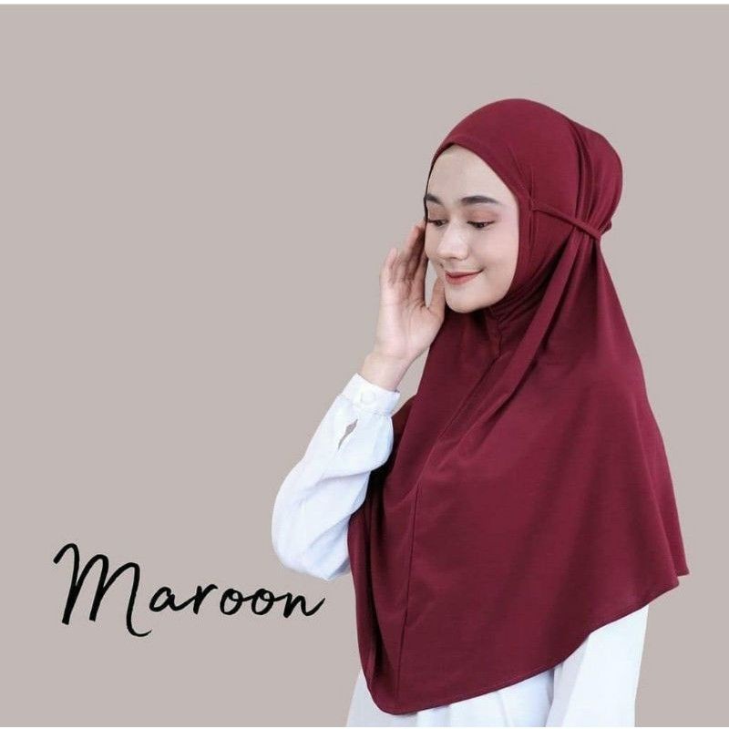 hijab bergo sport tali