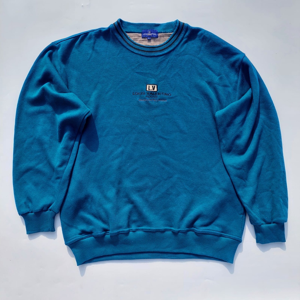 Crewneck Lv Louis Valentino Biru Thrift