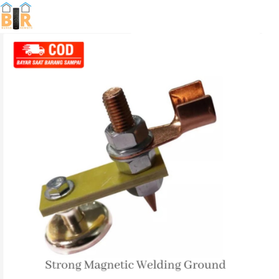 Klem Tang Stang Las Head SINGLE Magnetic Welding Ground Clamp