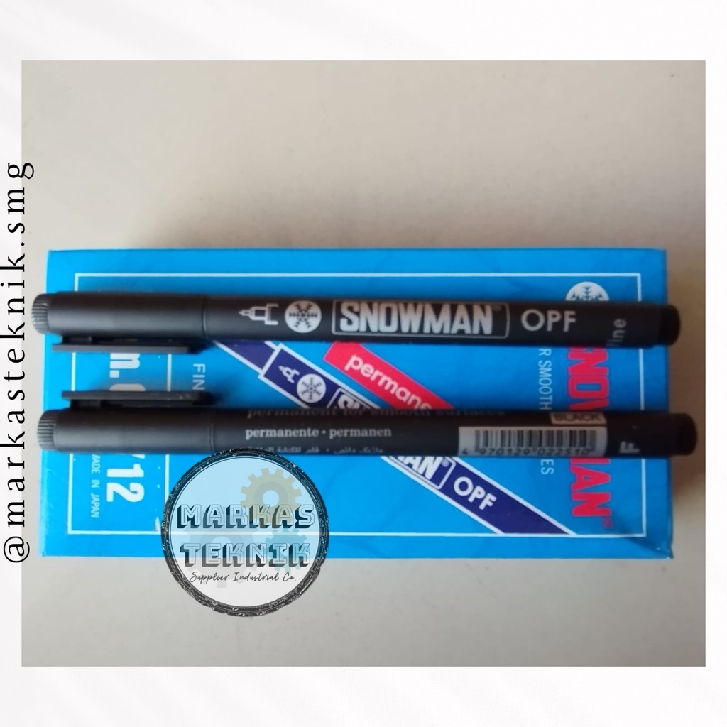

SNOWMAN Pulpen OPF Permanen Hitam / SNOWMAN OPF Permanent Black Marker