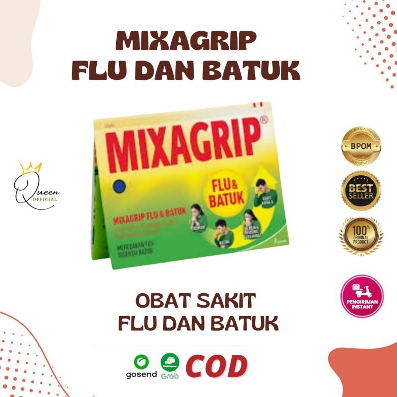 Mixagrip Flu dan Batuk Per strip isi 4 tablet