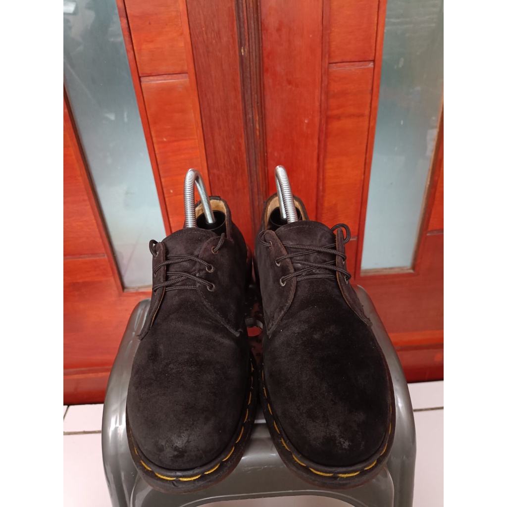 Sepatu Dr. Martens 1461 Black Suede Second Original