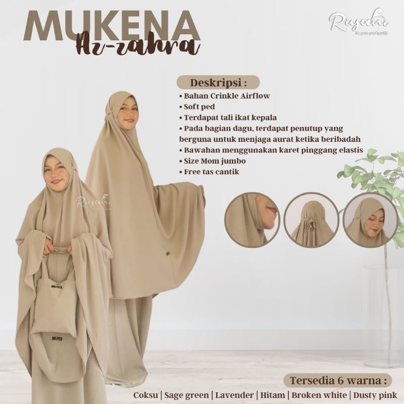 Mukena Dagu Az-Zahra original Riyani