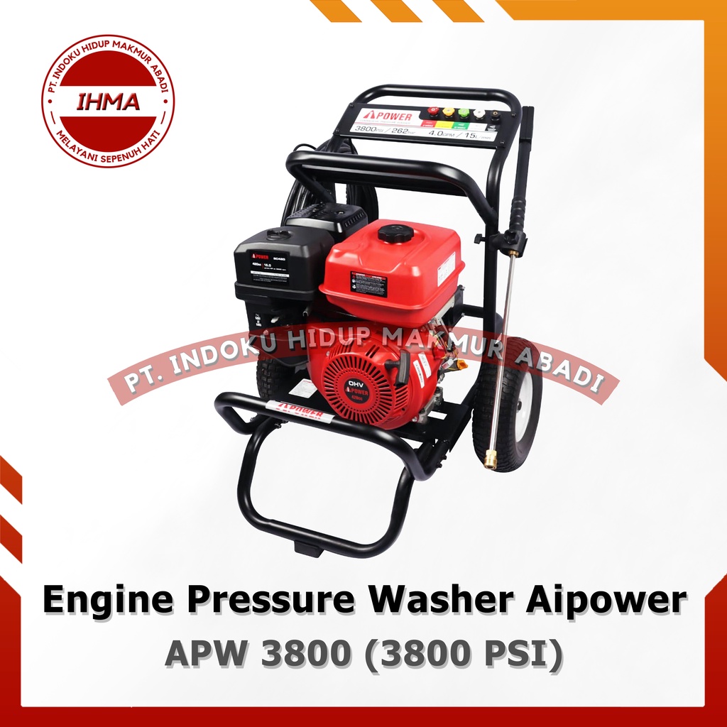 Jet Cleaner Engine Pressure Washer Set Lengkap Mesin Aipower APW 3800