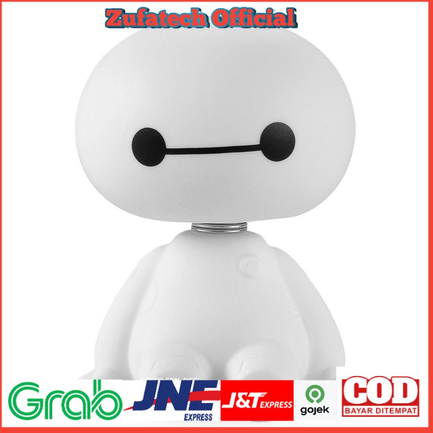 Baymax Shaking Head Ornament Aksesoris Mobil - 0805B - White