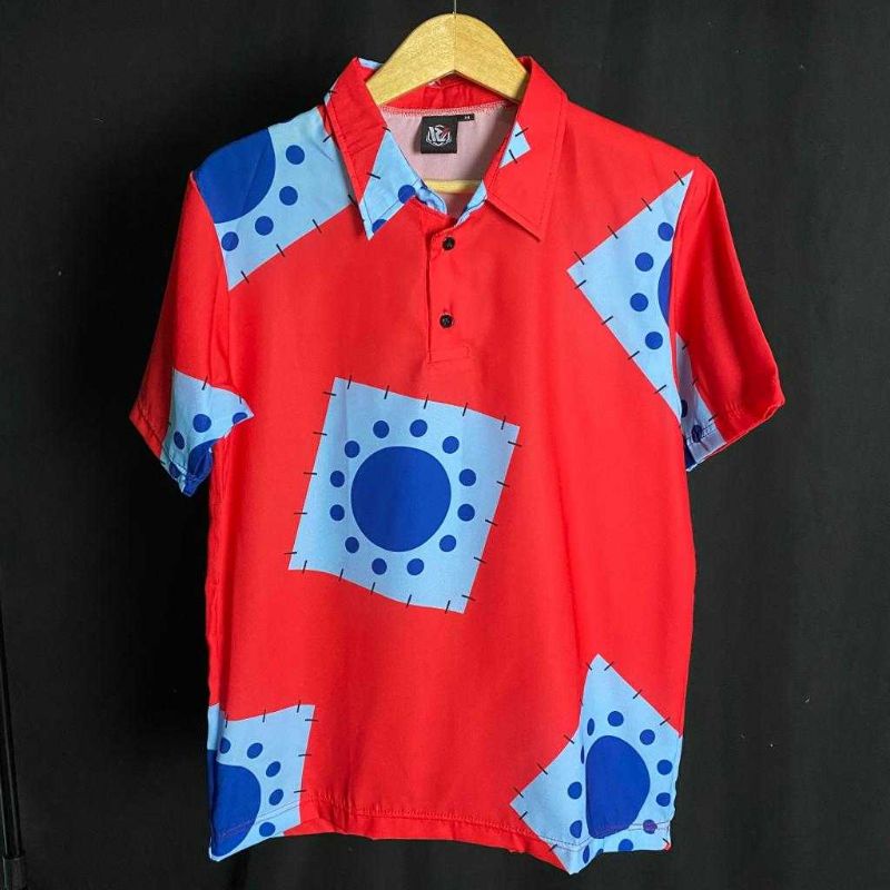 KEMEJA POLOSHIRT ANIME ONE PIECE - LUFFY WANO KUNI