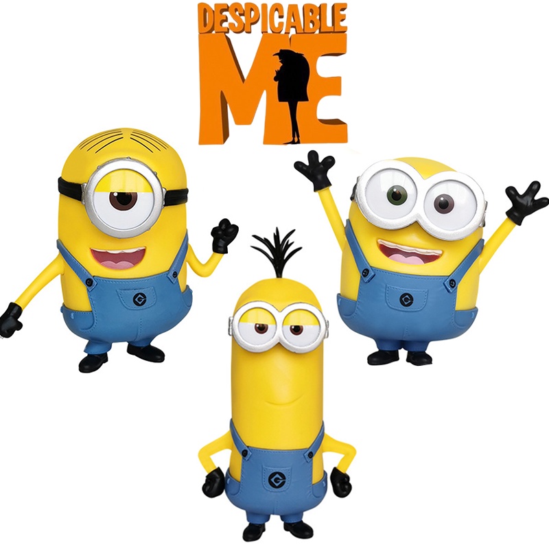 Mainan Boneka Model Action Minions Me Despicable Stuart Hadiah Anak Bob Figure Kevin