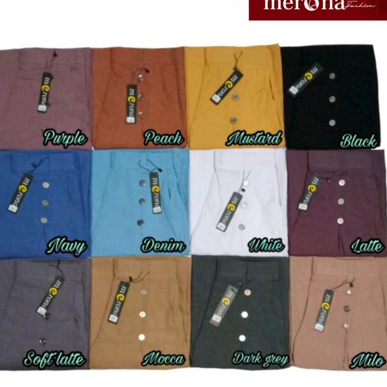 "MZ.21De22q" Celana Kulot Gabriell Katun Supernova Grade A PREMIUM All Size Celana Wanita Celana Kul