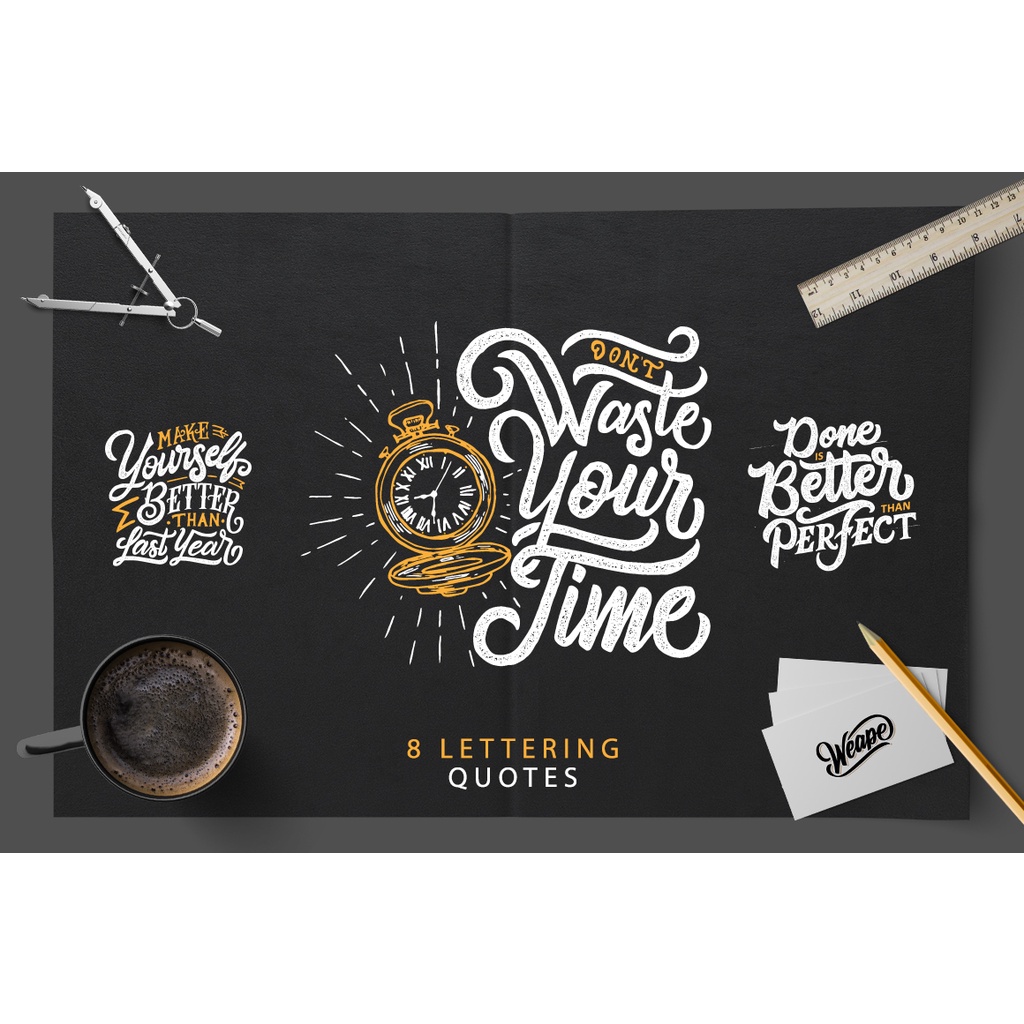 Hand Lettering Motivational Quotes