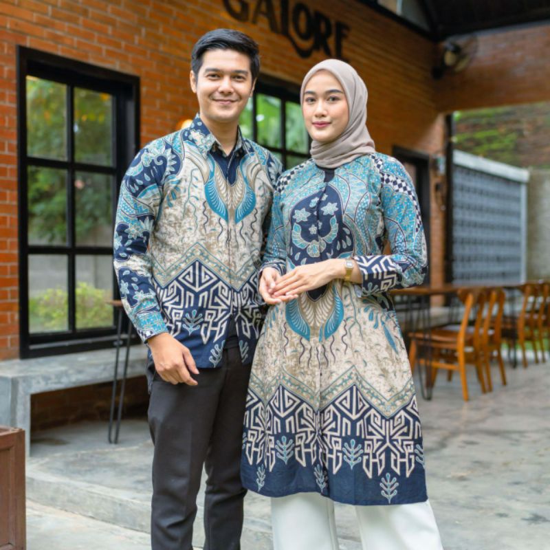 BATIK COUPLE TUNIK KEMEJA KATUN HALUS SERAGAM KANTOR TERLARIS