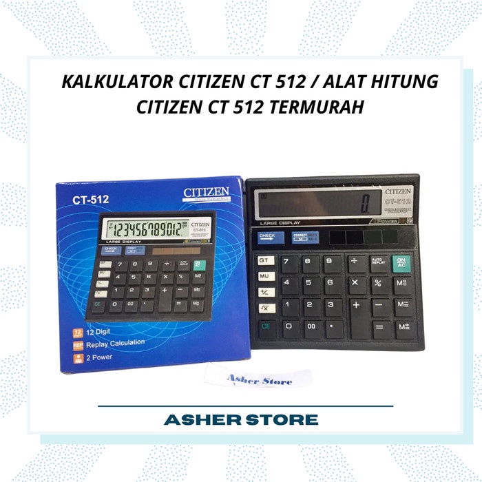 

TERBARU KALKULATOR CITIZEN CT 512 / ALAT HITUNG CITIZEN CT 512 TERMURAH