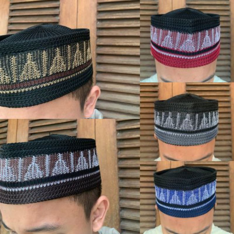 Peci Rajut Songkok Parahiyangan Kopiyah Parahiangan Kopyah Parahyangan Dewasa Peci Oleh oleh haji umroh souvenir pernikahan souvenir hajatan aqiqah sovenir tahlilan murah peci tebal peci santri peci dewasa