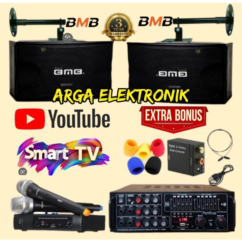 paket sound system speaker bmb 10 inch paket karaoke bmb original