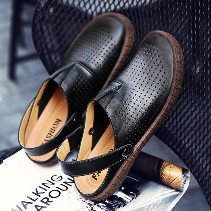 sandal kulit pria sandal hiking pria