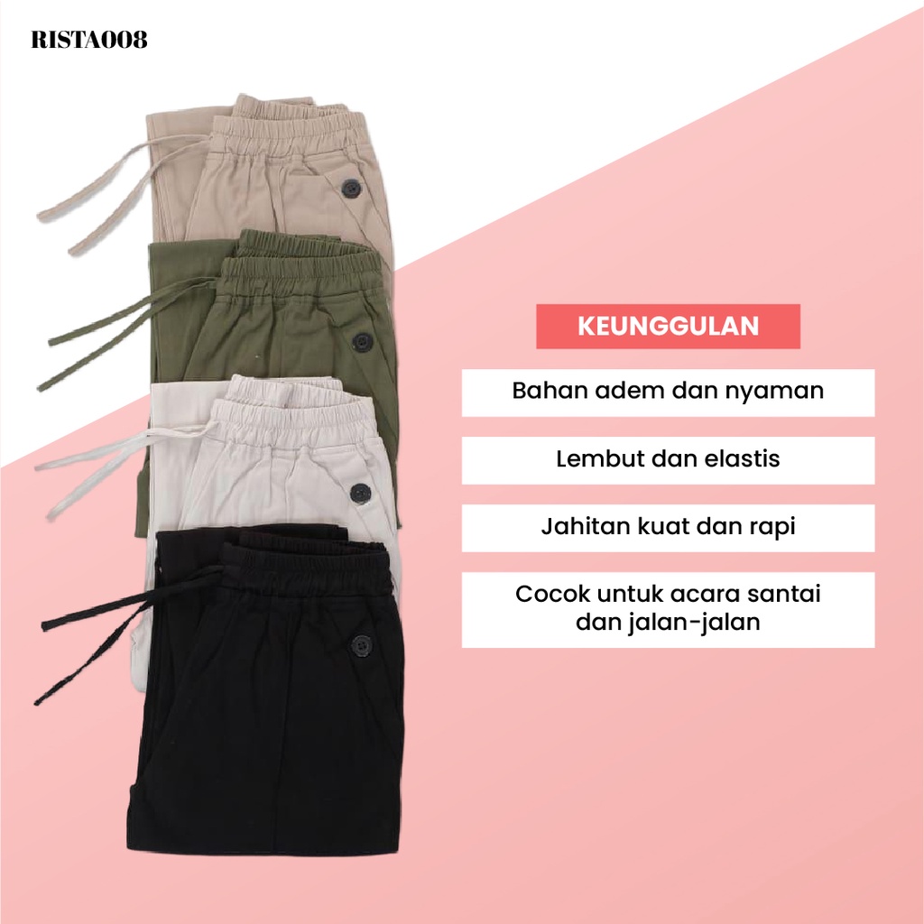 Pakaian Bawahan Basic Baggy Pants Celana Kerja Wanita Kantor Kekinia Terlaris Termurah