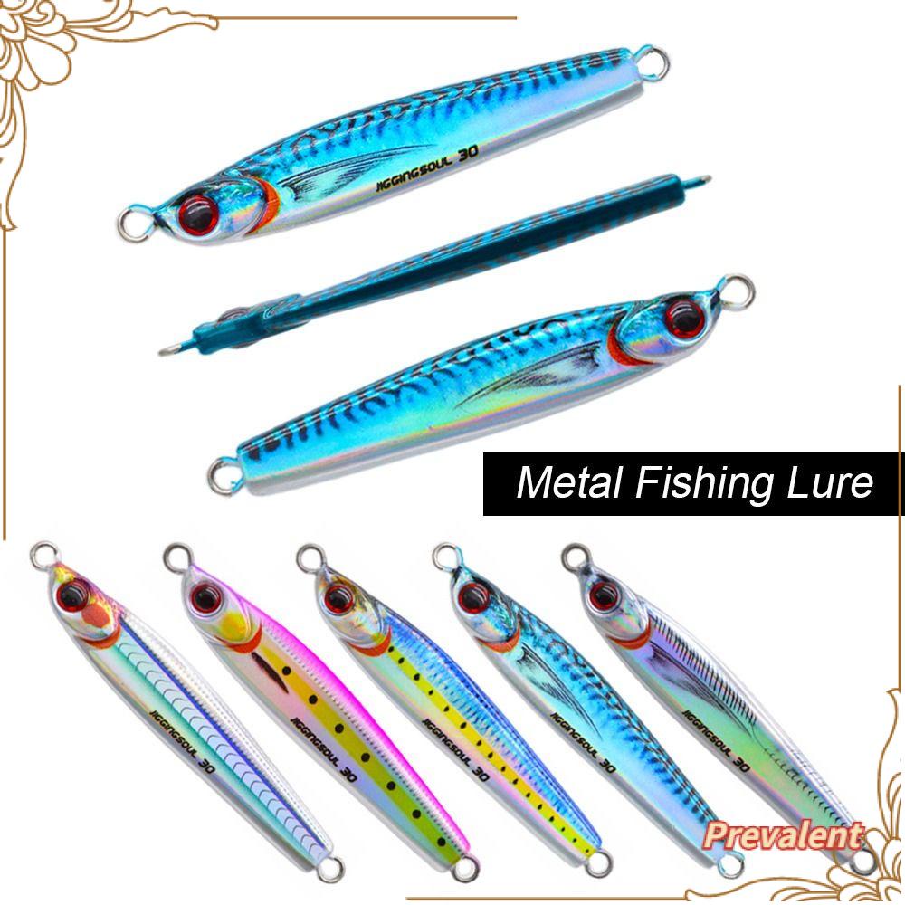 Preva Metal Fishing Lure Tenggelam 30g 40g Ikan Kecil Spinning Baits Spanyol